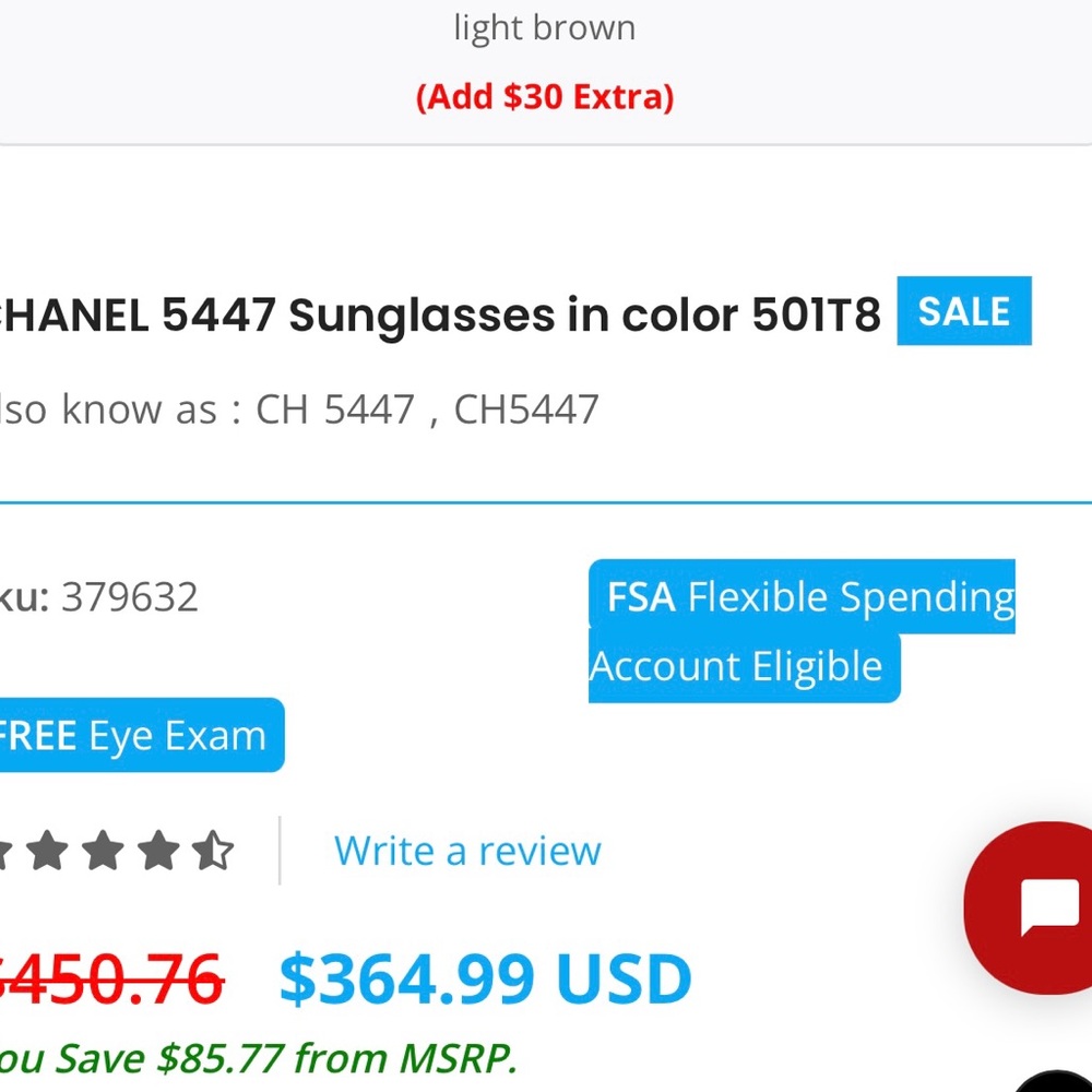 Chanel Black Polarized Square Sunglasses - Picture 7 of 11